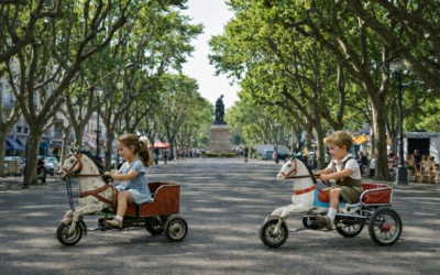 Les « petits chevaux » sur les allées Paul Riquet