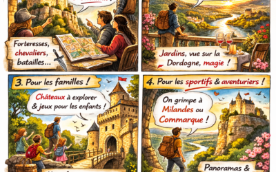 1000 châteaux en Périgord… choisir en fonction de vos goûts, humeur, forme physique