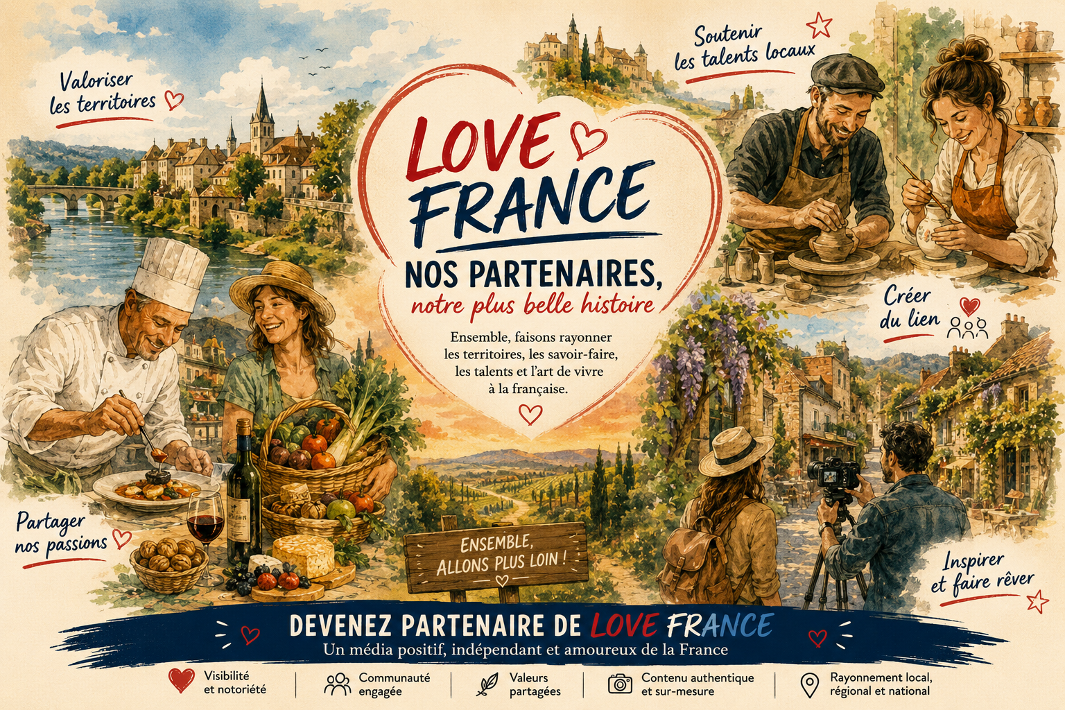 Partenaires Love France et Love Périgord