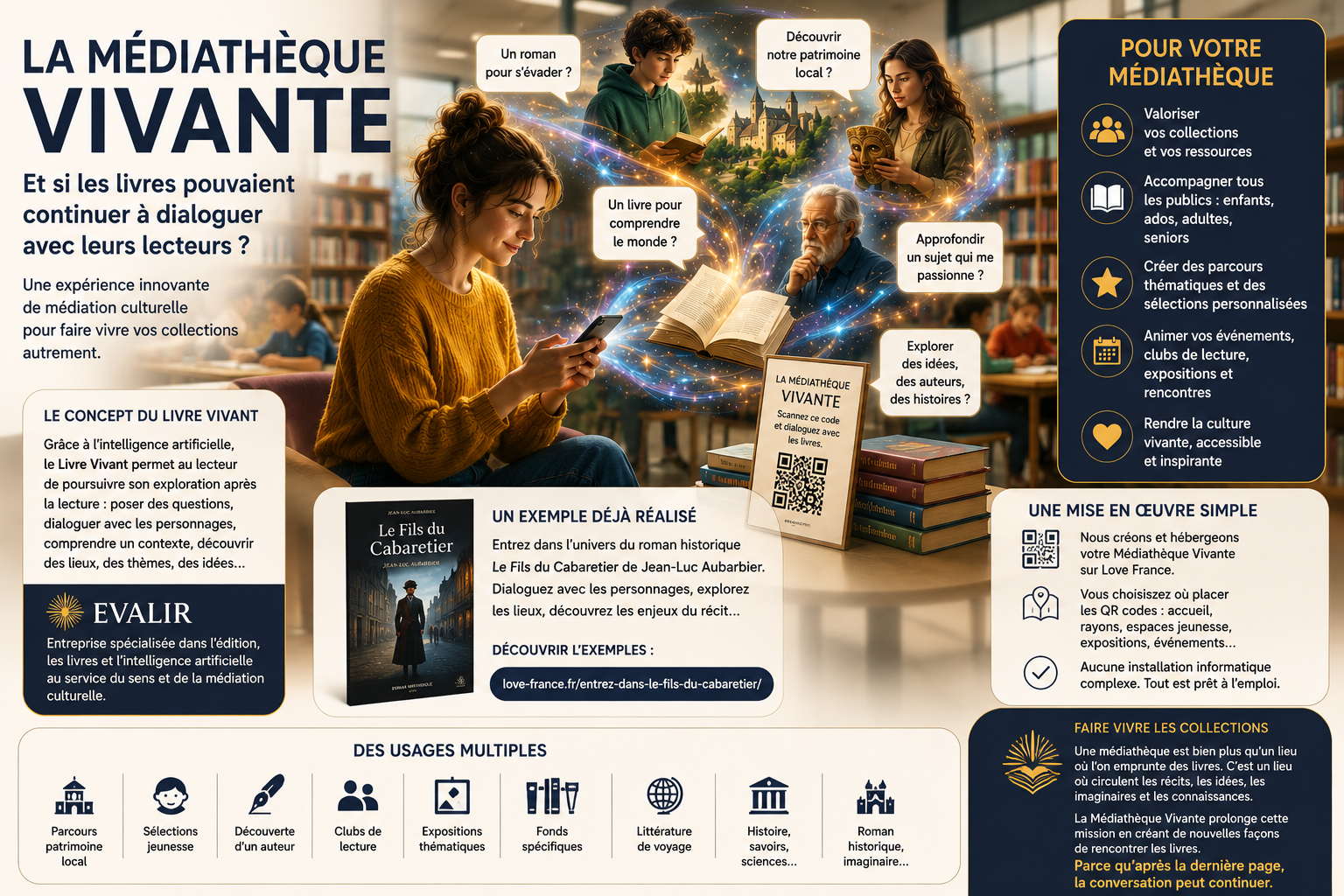 La Médiathèque Vivante - faire dialoguer les lecteurs avec les livres
