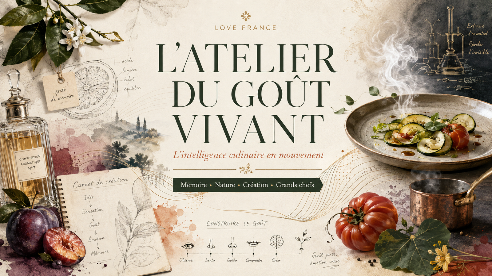 L'Atelier du goût vivant - Intelligence culinaire Love France