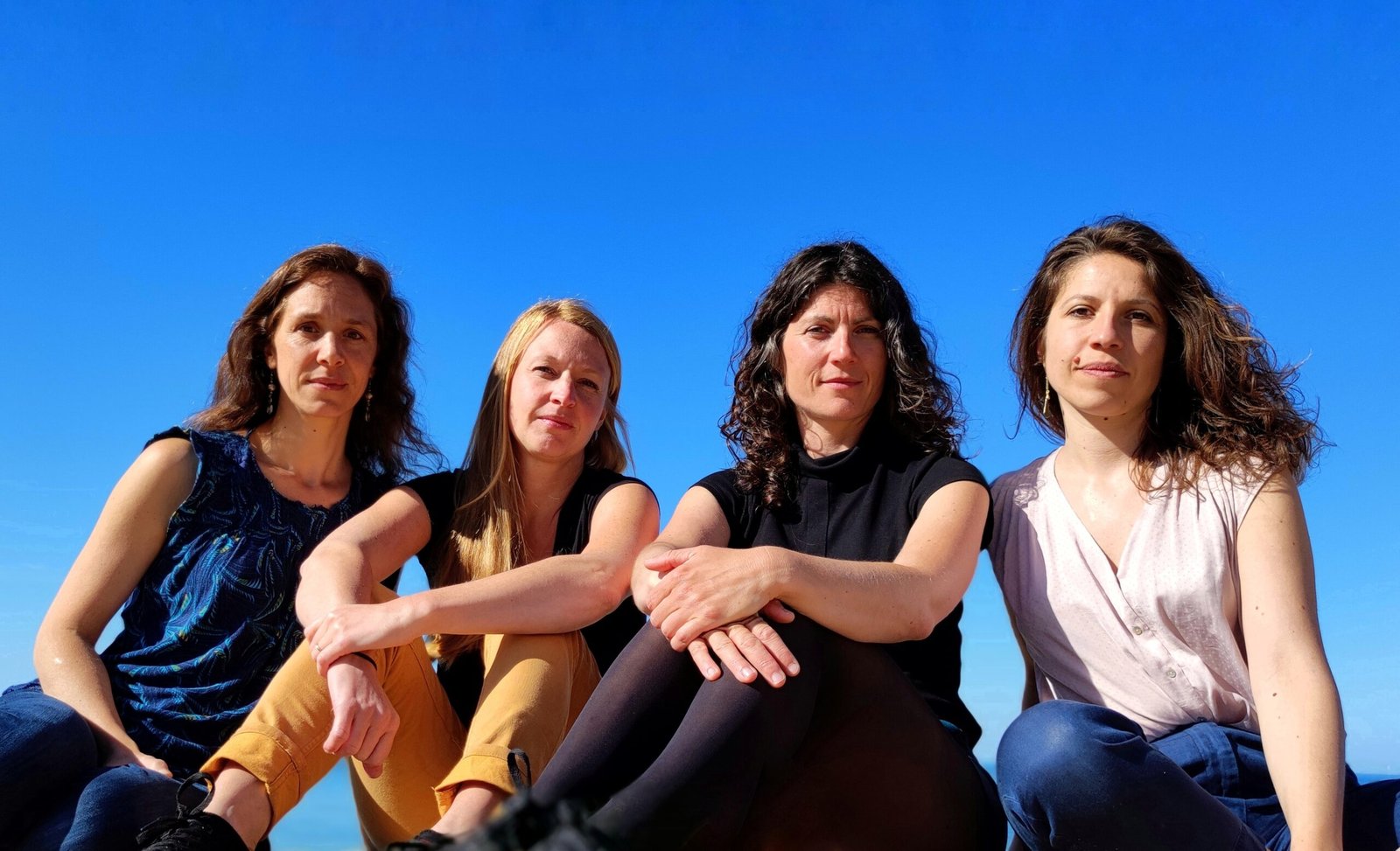 Les quatre artistes du quatuor vocal Saman