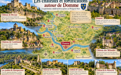 Les châteaux et fortifications autour de Domme